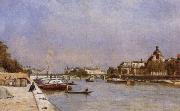 Stanislas lepine Paris,Pont des Arts Spain oil painting artist